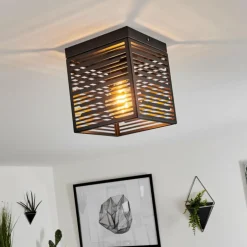 Plafonnier Cire Noir, 1 lumière