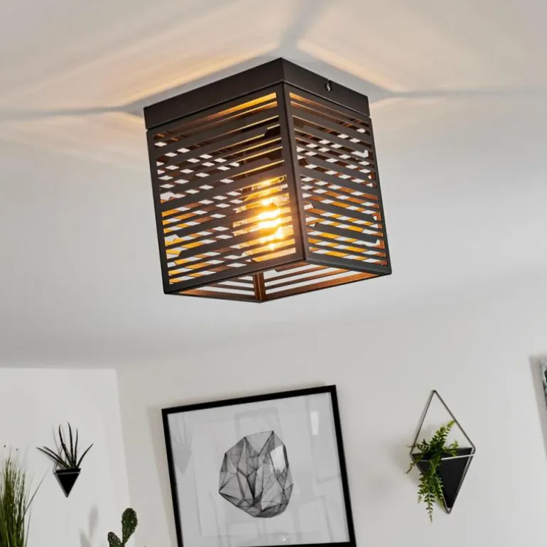 Plafonnier Cire Noir, 1 lumière