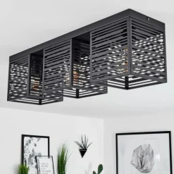 Plafonnier Cire Noir, 3 lumières