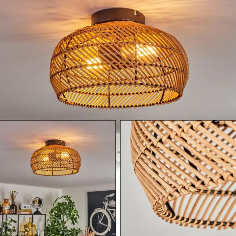 Plafonnier 30 cm Brandala Noir, 2 lumières