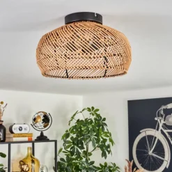 Plafonnier 30 cm Brandala Noir, 2 lumières