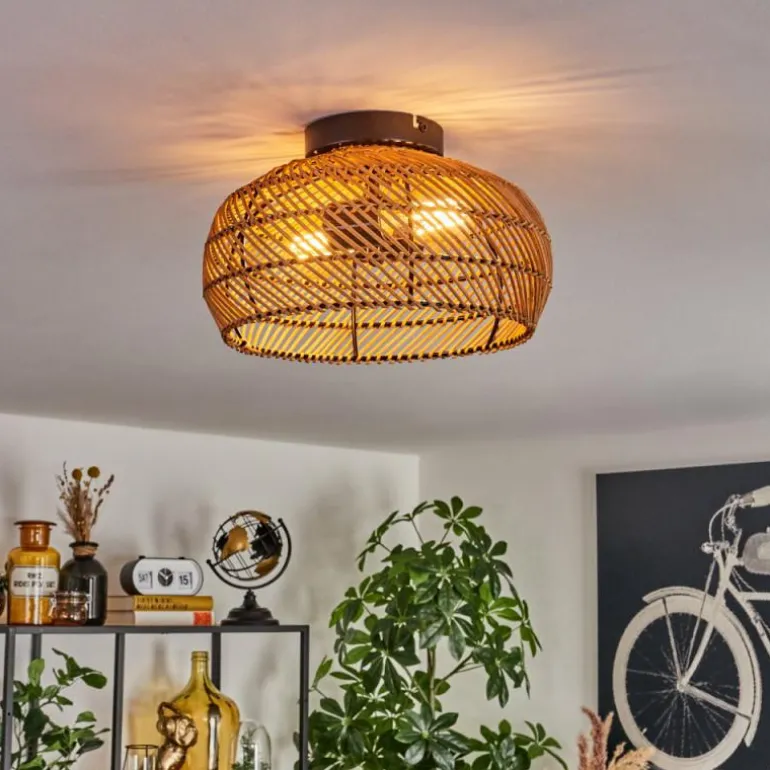 Plafonnier 30 cm Brandala Noir, 2 lumières