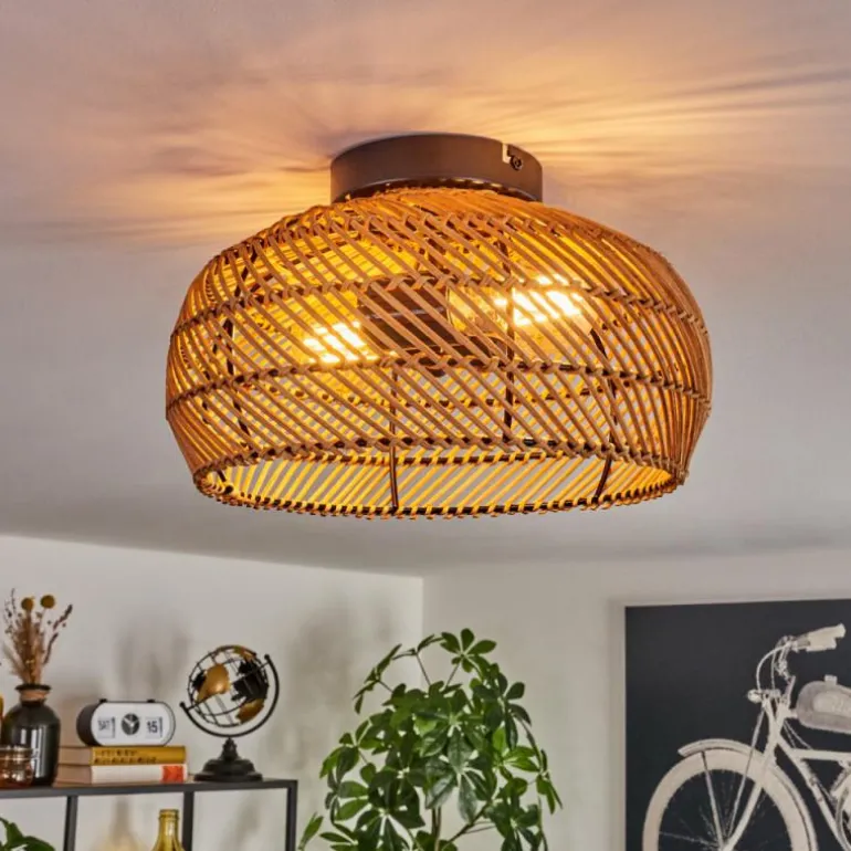 Plafonnier 30 cm Brandala Noir, 2 lumières