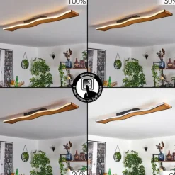 Plafonnier 98,5 cm Malling LED Écru, Noir, Blanc, 1 lumière