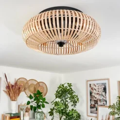 Plafonnier 50 cm Mulstrand Noir, 4 lumières, Télécommandes