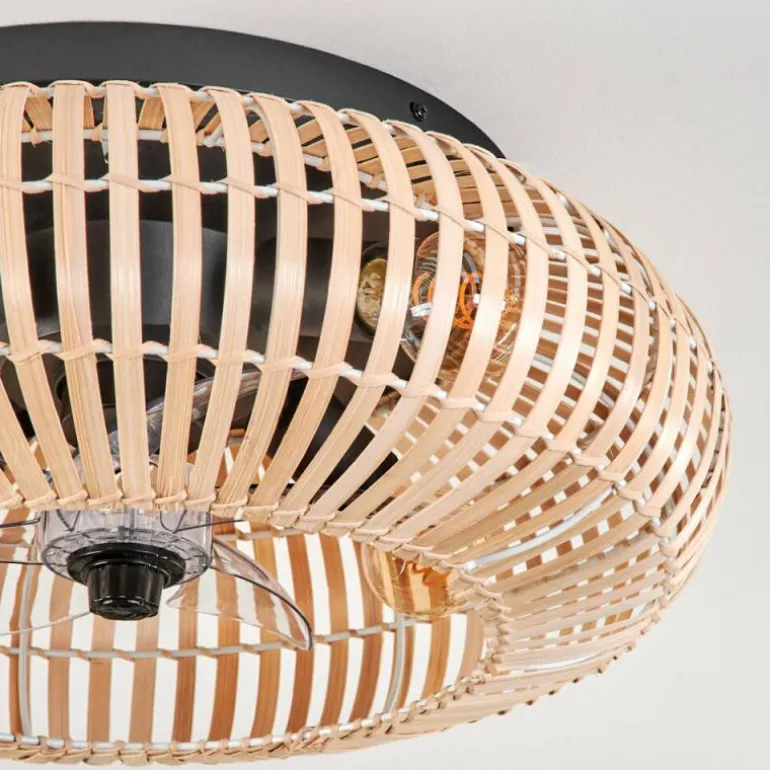 Plafonnier 50 cm Mulstrand Noir, 4 lumières, Télécommandes