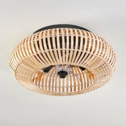 Plafonnier 50 cm Mulstrand Noir, 4 lumières, Télécommandes