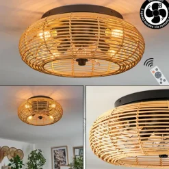 Plafonnier 50 cm Mulstrand Noir, 4 lumières