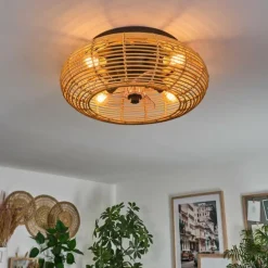 Plafonnier 50 cm Mulstrand Noir, 4 lumières