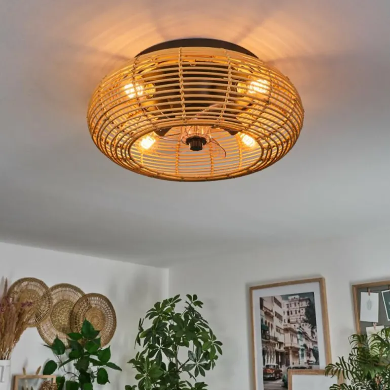 Plafonnier 50 cm Mulstrand Noir, 4 lumières