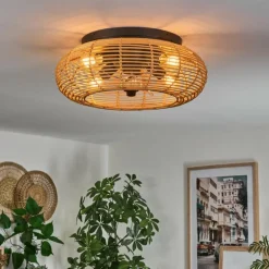 Plafonnier 50 cm Mulstrand Noir, 4 lumières