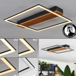 Plafonnier Courceaux LED Écru, Noir, 1 lumière