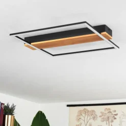 Plafonnier Courceaux LED Écru, Noir, 1 lumière