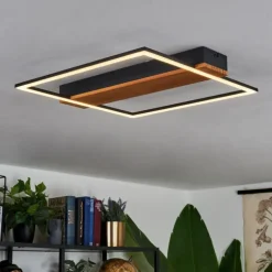 Plafonnier Courceaux LED Écru, Noir, 1 lumière