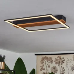 Plafonnier Courceaux LED Écru, Noir, 1 lumière