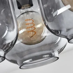 Plafonnier Curveira Bronze, Noir, 3 lumières