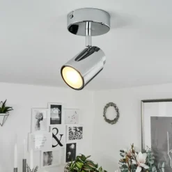 Plafonnier Douarnenez Chrome, 1 lumière