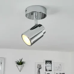 Plafonnier Douarnenez Chrome, 1 lumière