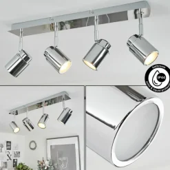 Plafonnier Douarnenez Chrome, 4 lumières