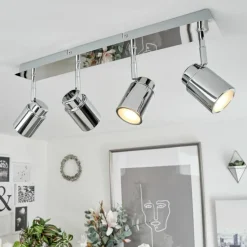 Plafonnier Douarnenez Chrome, 4 lumières