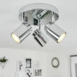 Plafonnier Douarnenez Chrome, 3 lumières