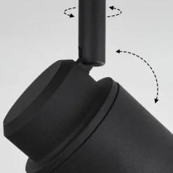 Plafonnier Douarnenez Noir, 4 lumières