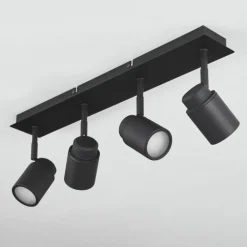 Plafonnier Douarnenez Noir, 4 lumières