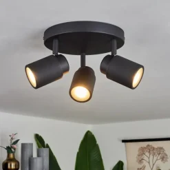 Plafonnier Douarnenez Noir, 3 lumières