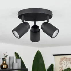 Plafonnier Douarnenez Noir, 3 lumières