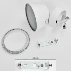 Plafonnier Especiosa Blanc, 1 lumière