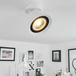 Plafonnier Especiosa Blanc, 1 lumière