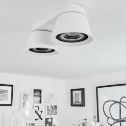 Plafonnier Especiosa Blanc, 2 lumières