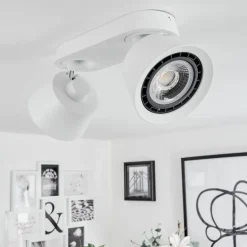 Plafonnier Especiosa Blanc, 2 lumières