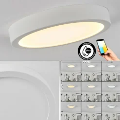 Plafonnier Finsrud LED Blanc, 1 lumière