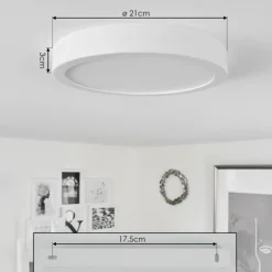 Plafonnier Finsrud LED Blanc, 1 lumière