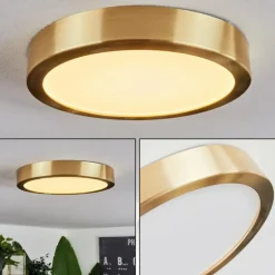 Plafonnier Finsrud LED Or, 1 lumière