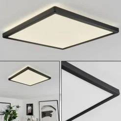 Plafonnier Folgares LED Noir, 1 lumière