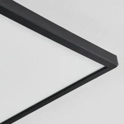 Plafonnier Folgares LED Noir, 1 lumière