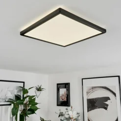 Plafonnier Folgares LED Noir, 1 lumière