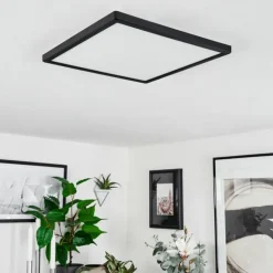Plafonnier Folgares LED Noir, 1 lumière