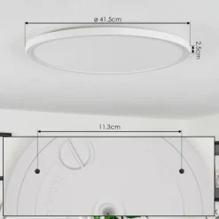 Plafonnier Folgares LED Blanc, 1 lumière