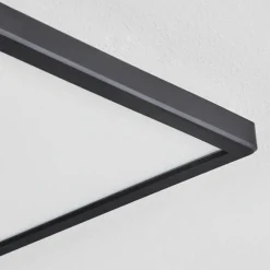 Plafonnier Folgares LED Noir, 1 lumière