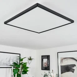 Plafonnier Folgares LED Noir, 1 lumière