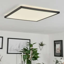Plafonnier Folgares LED Noir, 1 lumière