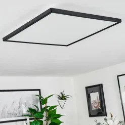 Plafonnier Folgares LED Noir, 1 lumière