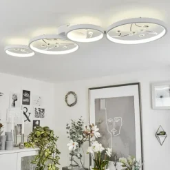 Plafonnier Fombillou LED Blanc, 1 lumière