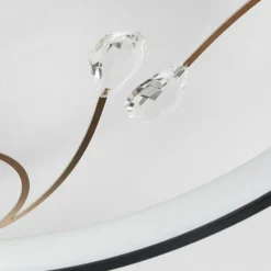 Plafonnier Fombillou LED Noir, 1 lumière