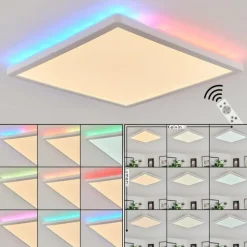 Plafonnier Hortinhas LED Blanc, 1 lumière, Télécommandes, Changeur de couleurs