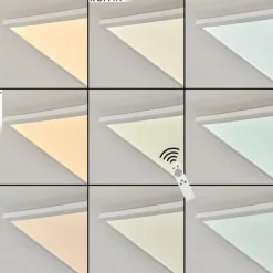 Plafonnier Hortinhas LED Blanc, 1 lumière, Télécommandes, Changeur de couleurs