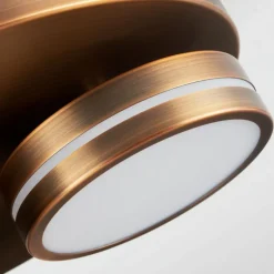 Plafonnier Huallilemu LED Vieux laiton, 3 lumières